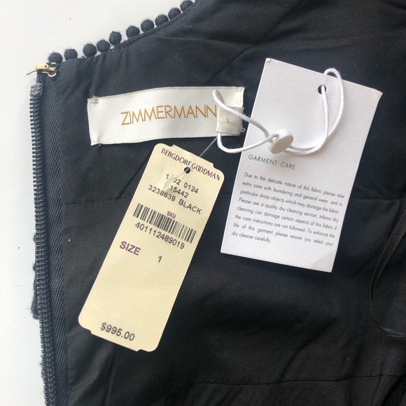 NWT Zimmermann Super Eight Off Shoulder Mini Dress - Picture 5 of 5